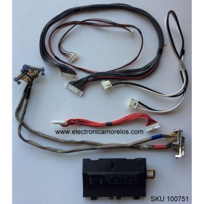 KIT DE CABLES PARA TV / MITSUBISHI LTA400HF14 / MODELO LT-40164